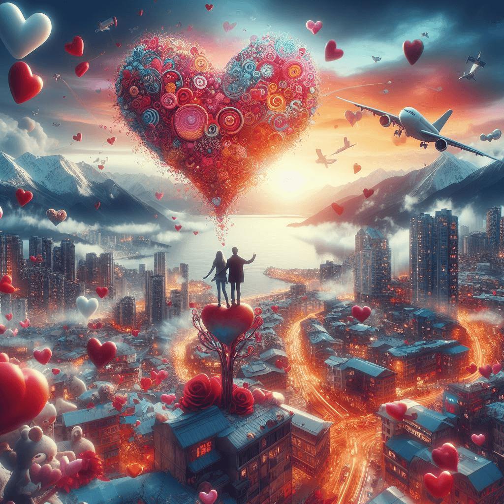 Love in the Air: Exploring the Many Meanings of Valentine’s Day create a image of Love in the Air: Exploring the Many Meanings of Valentine's Day