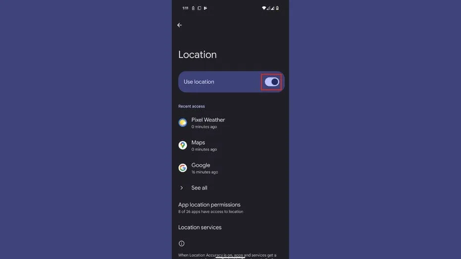It is easier than ever to disable Location Sharing on your Android phone