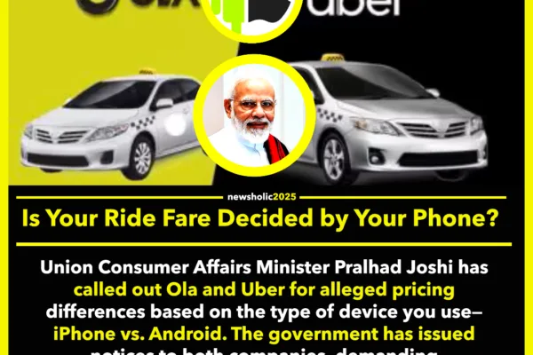 Union Consumer Affairs Ministry Cracks Down on Alleged Discriminatory Pricing by Ola and Uber Ola & Uber Face Heat Over Alleged Device-Based Pricing!