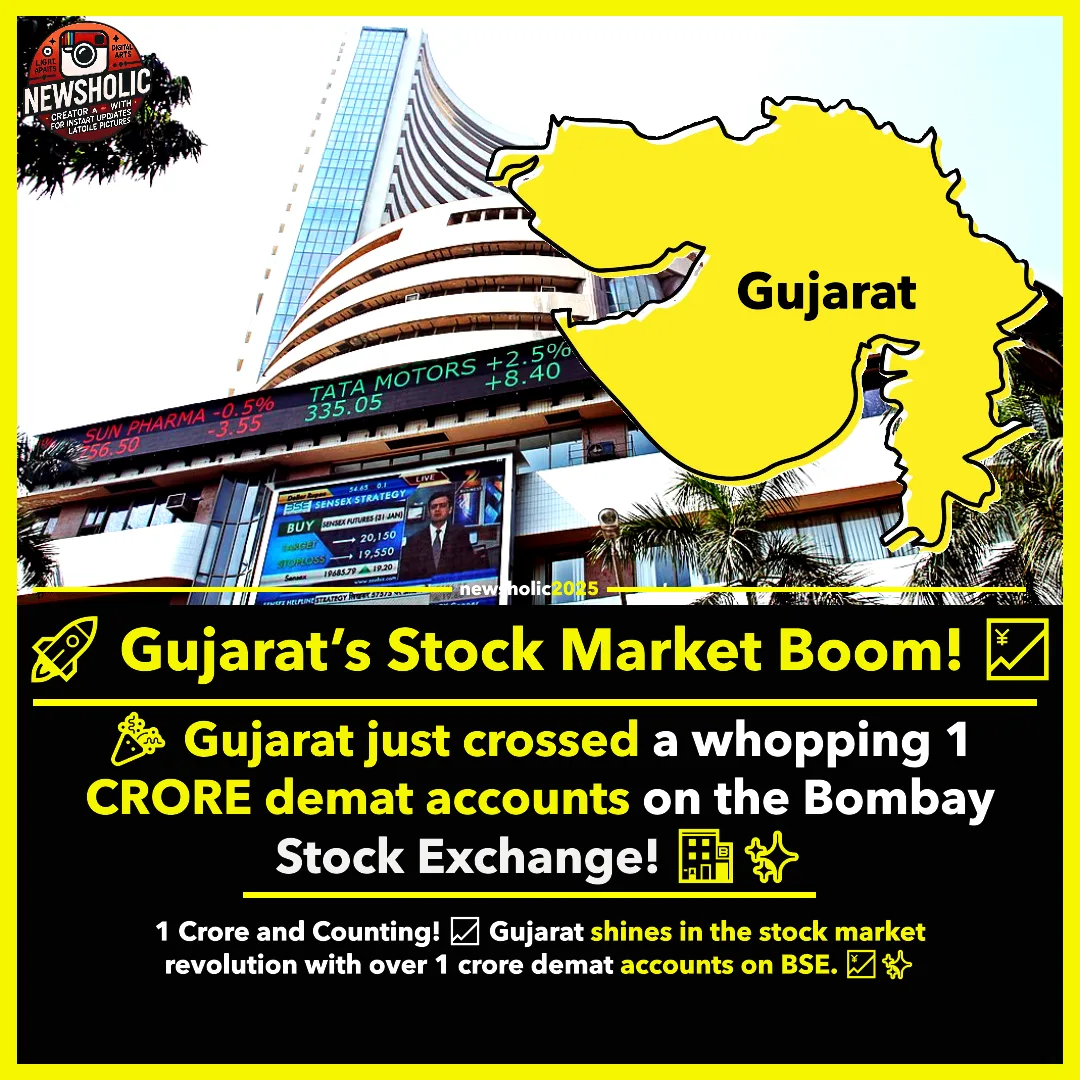 Gujarat Achieves 1 Crore Demat Accounts Milestone on Bombay Stock Exchange