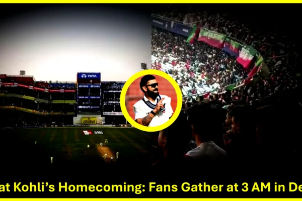 Virat Kohli’s Homecoming: Fans Gather at Arun Jaitley Stadium from 3 AM to Witness Cricket Icon in Action Virat Kohli’s