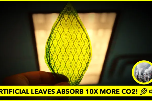 These Artificial Leaves Absorb 10 Times More CO2 Than Natural Ones, Offering a New Way to Fight Climate Change These Artificial Leaves Absorb 10 Times More CO2 Than Natural Ones, Offering a New Way to Fight Climate Change