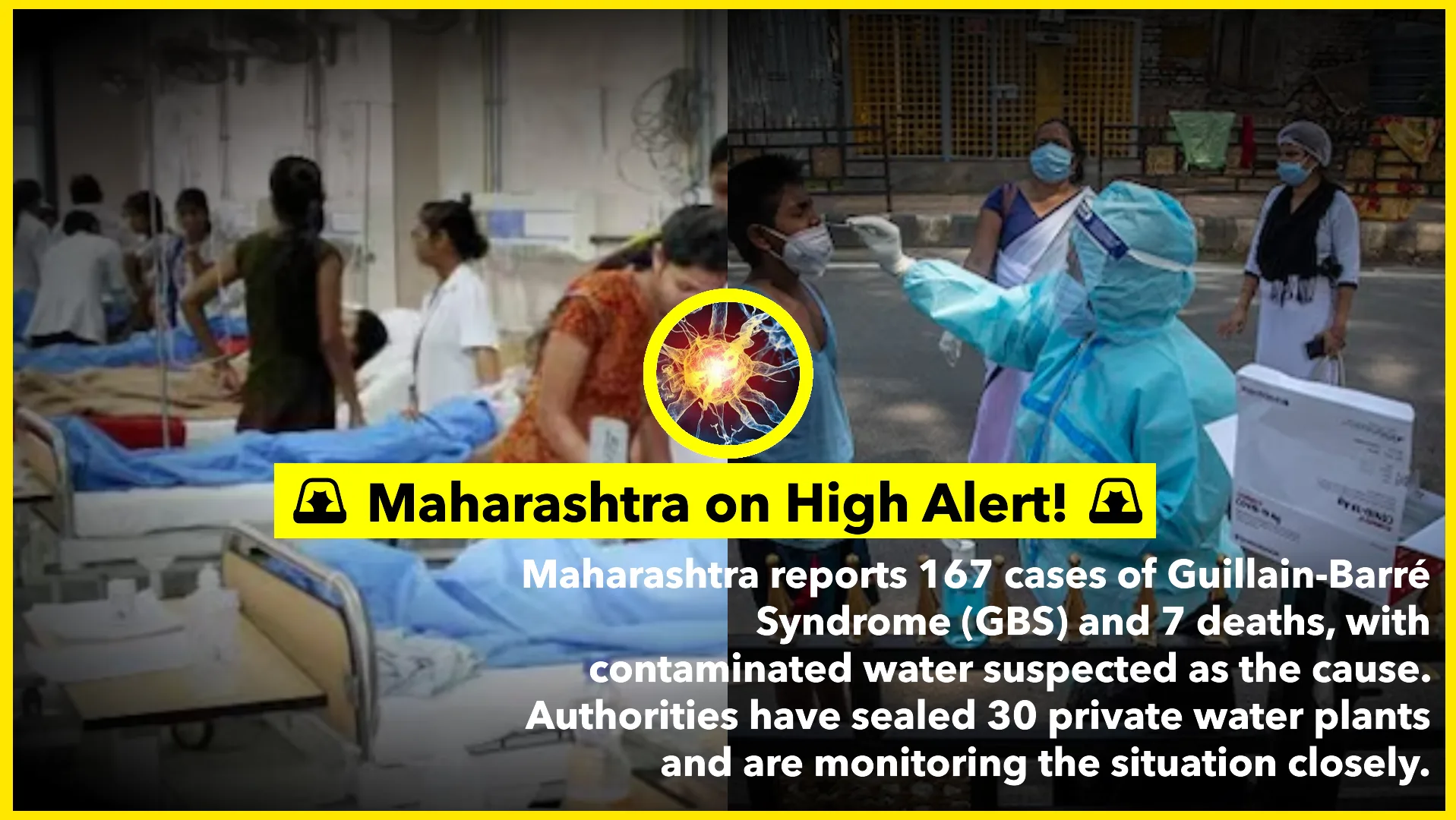 Maharashtra Reports 167 Guillain-Barré Syndrome Cases, 7 Deaths; Contaminated Water Suspected