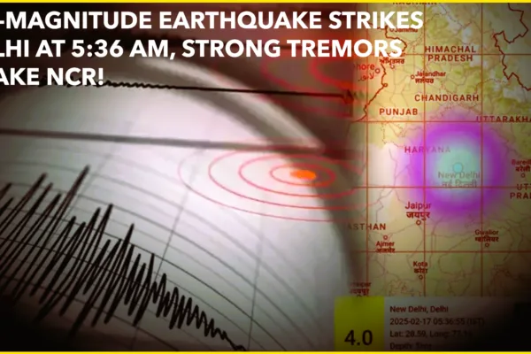 4.0-Magnitude Earthquake Strikes Delhi; Strong Tremors Felt Across NCR 4.0-Magnitude Earthquake Strikes Delhi; Strong Tremors Felt Across NCR