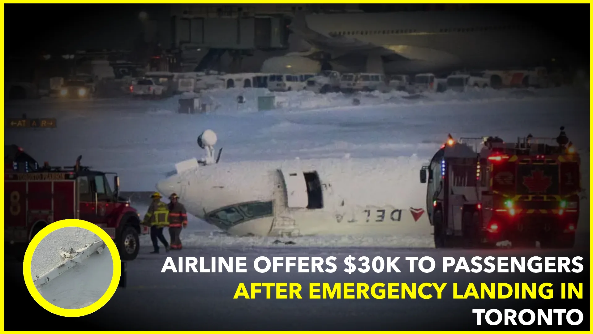 Delta Airlines Offers $30K to Passengers After Emergency Landing in Toronto