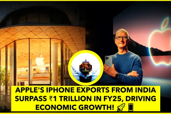 Apple’s iPhone Exports from India Cross ₹1 Trillion in FY25, Boosting Economy Apple’s iPhone Exports from India Cross ₹1 Trillion in FY25, Boosting Economy