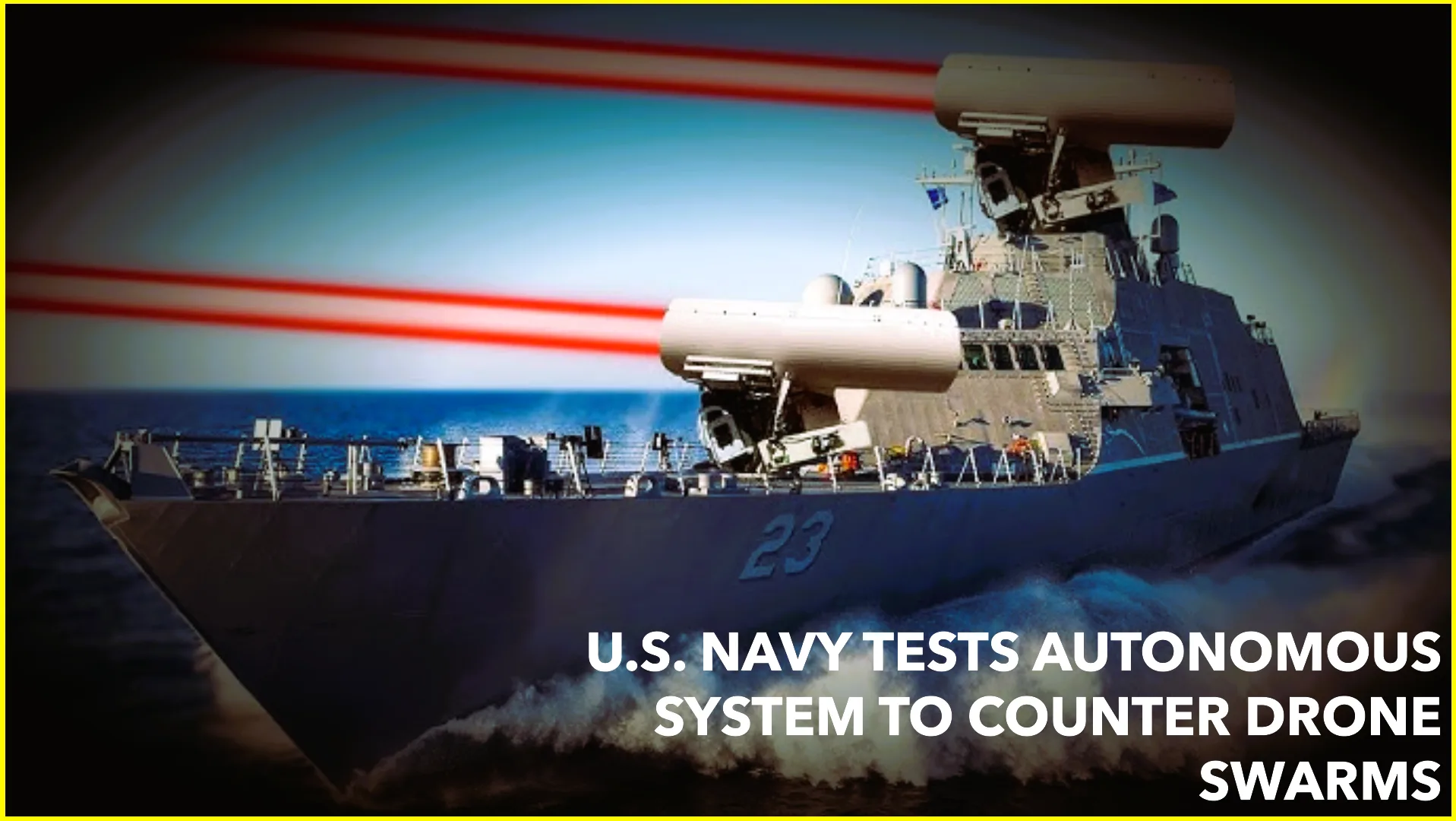 U.S. Navy Develops AI-Powered Laser System to Combat Drone Swarms