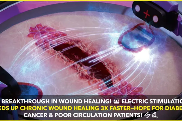 New Study: Electric Stimulation Heals Chronic Wounds 3X Faster, Offering Hope for Diabetic Patients New Study: Electric Stimulation Heals Chronic Wounds 3X Faster, Offering Hope for Diabetic Patients