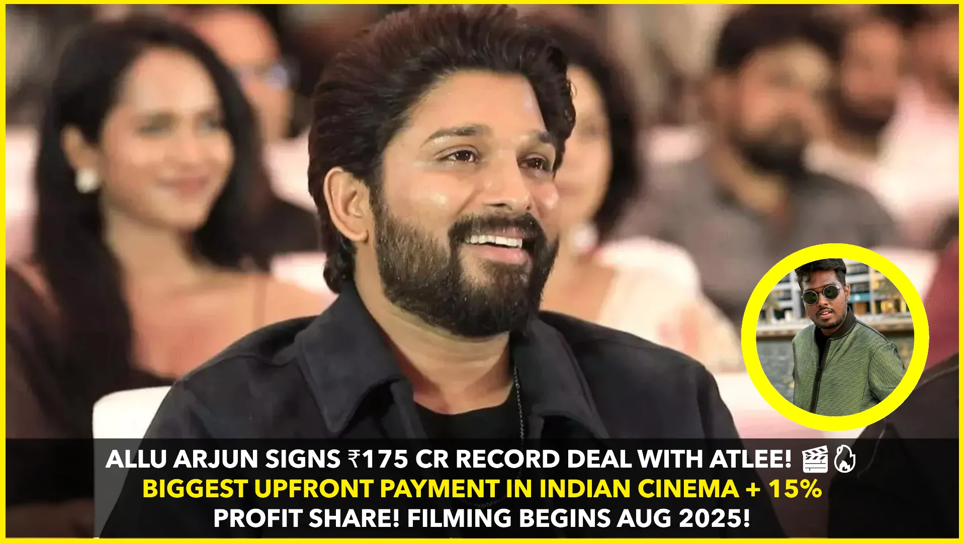 Allu Arjun Signs Record-Breaking Deal for Next Film with Atlee and Sun Pictures