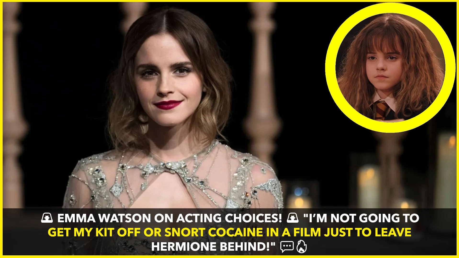Emma Watson on Life After Harry Potter: Why She Won’t Take Roles That Compromise Her Values
