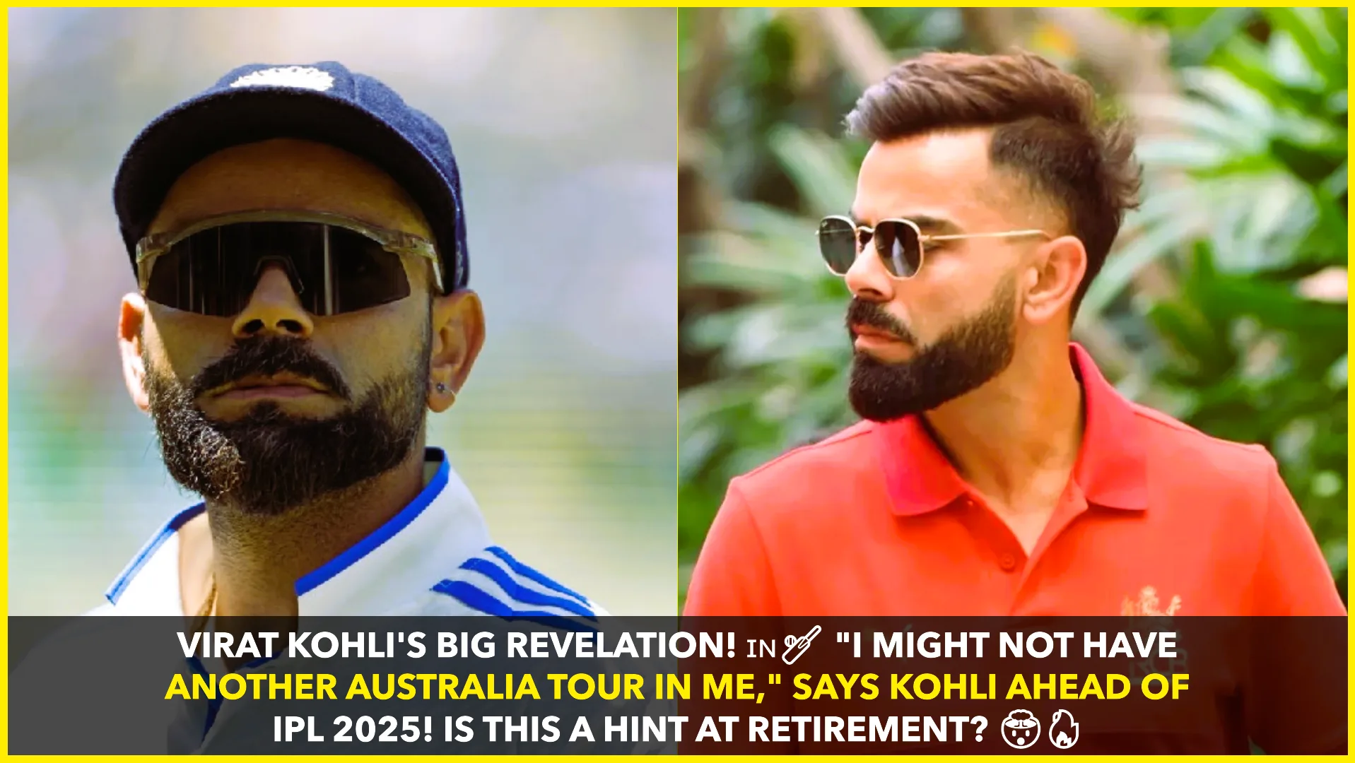Virat Kohli Hints at Retirement from Australia Tours, Reflects on Cricketing Future