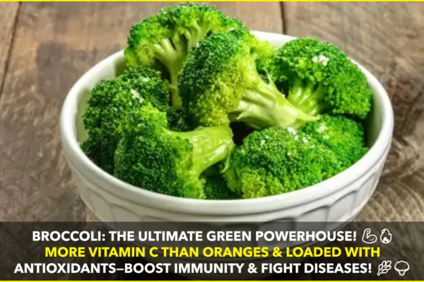 Broccoli: The Ultimate Green Powerhouse! More Vitamin C Than Oranges and Packed with Antioxidants Broccoli: The Ultimate Green Powerhouse! More Vitamin C Than Oranges and Packed with Antioxidants