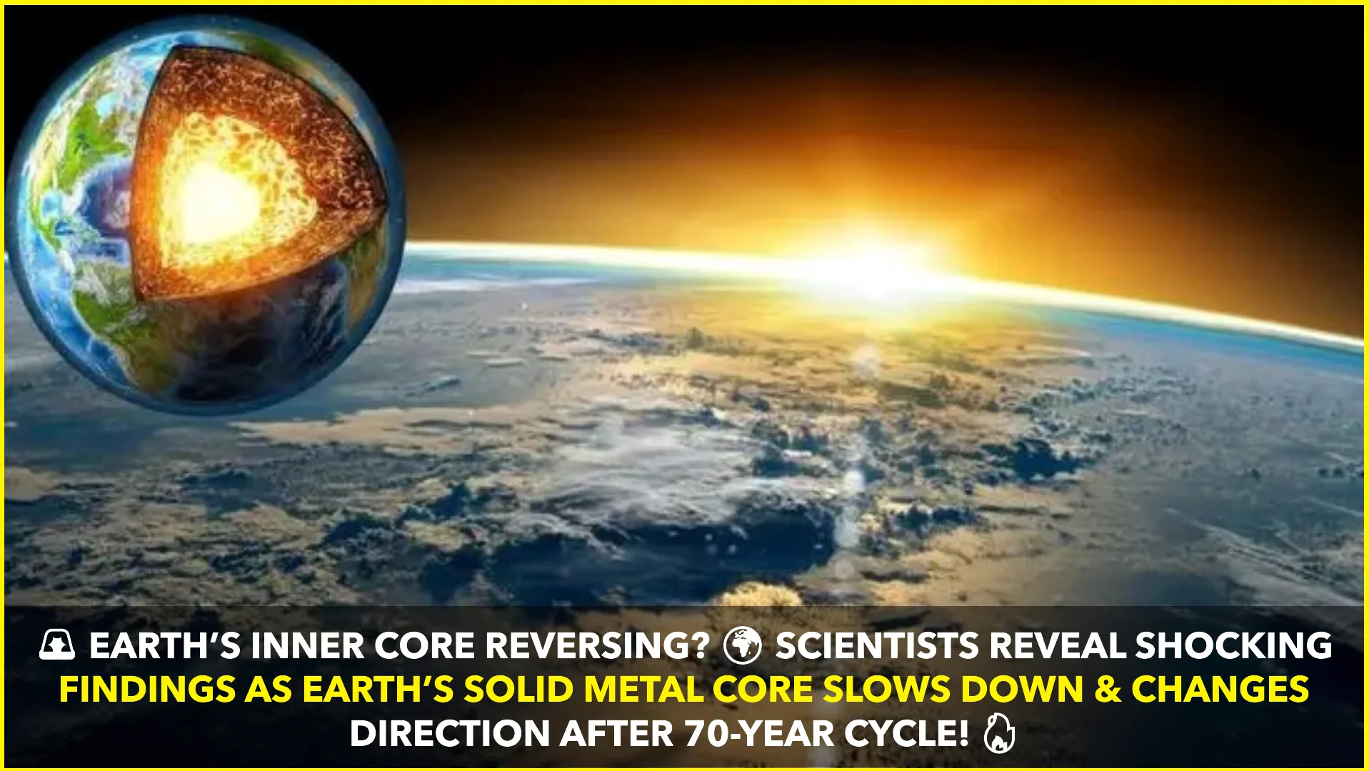 Earth’s Inner Core Slows and Reverses Rotation: New Research Unveils a 70-Year Cycle