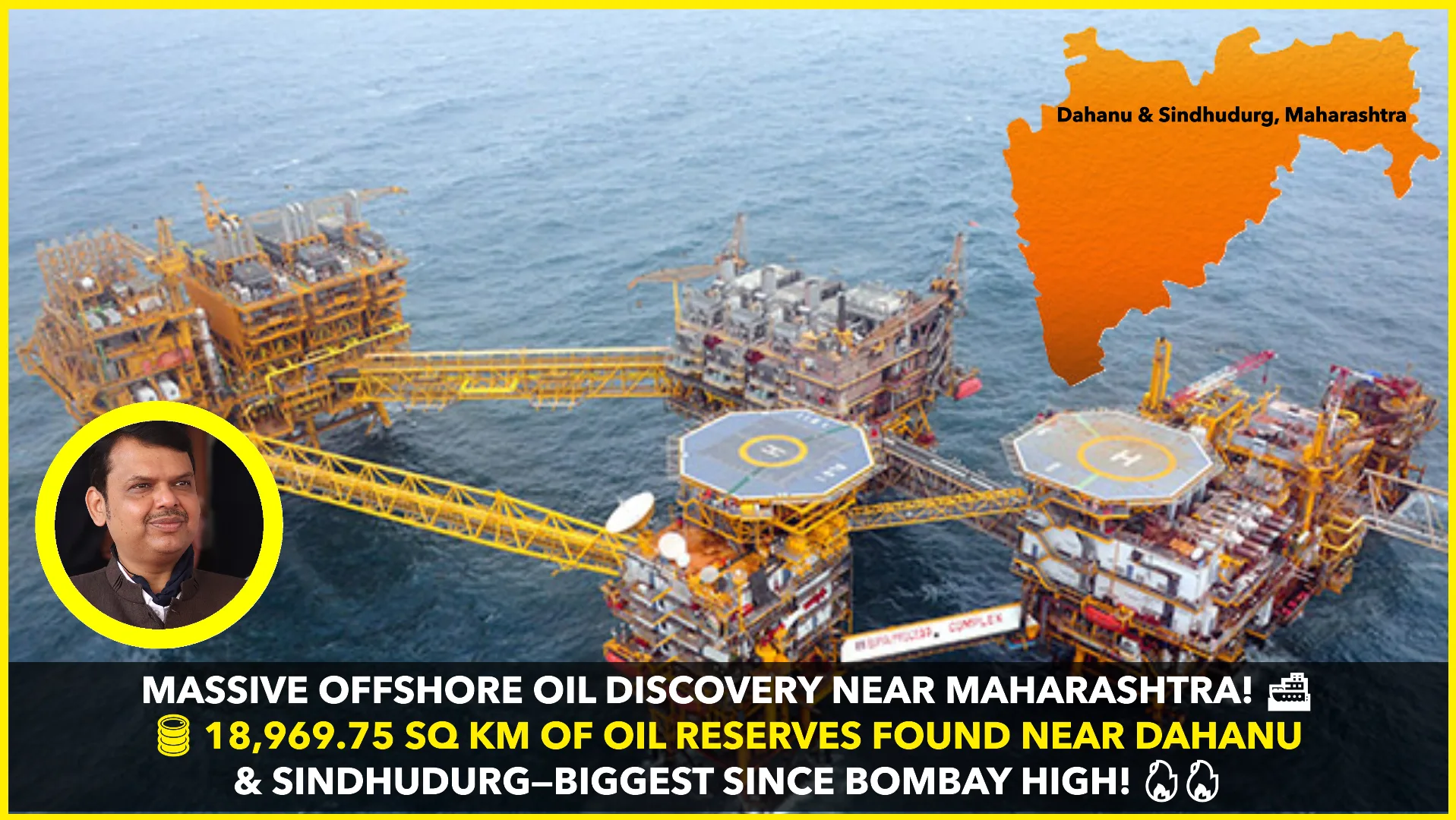 Significant Offshore Oil Reserves Discovered Near Dahanu and Sindhudurg, Maharashtra