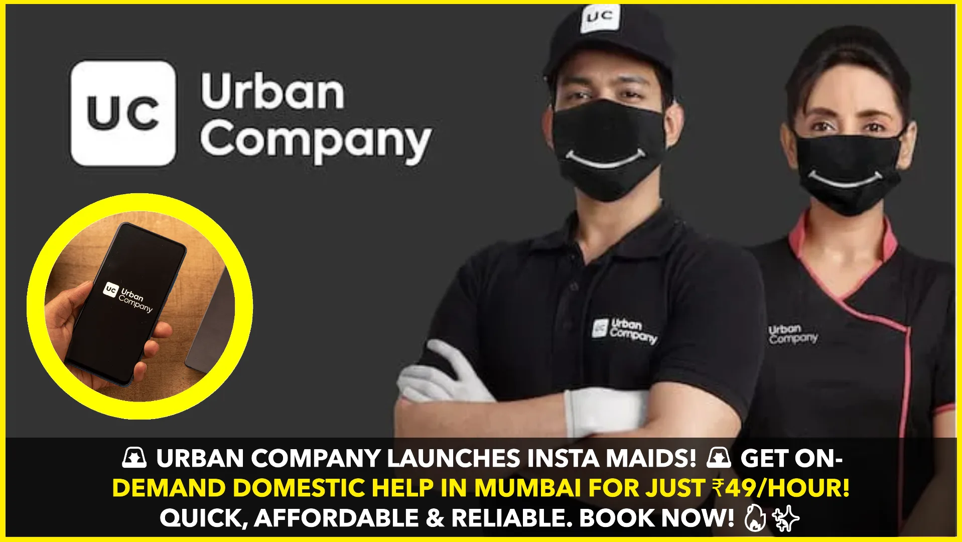 Urban Company Launches Insta Maids: On-Demand Domestic Help Service in Mumbai