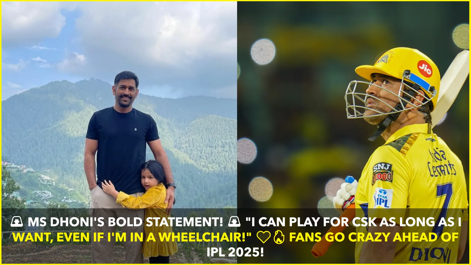 MS Dhoni Declares Loyalty to CSK: "I Can Play for as Long as I Want