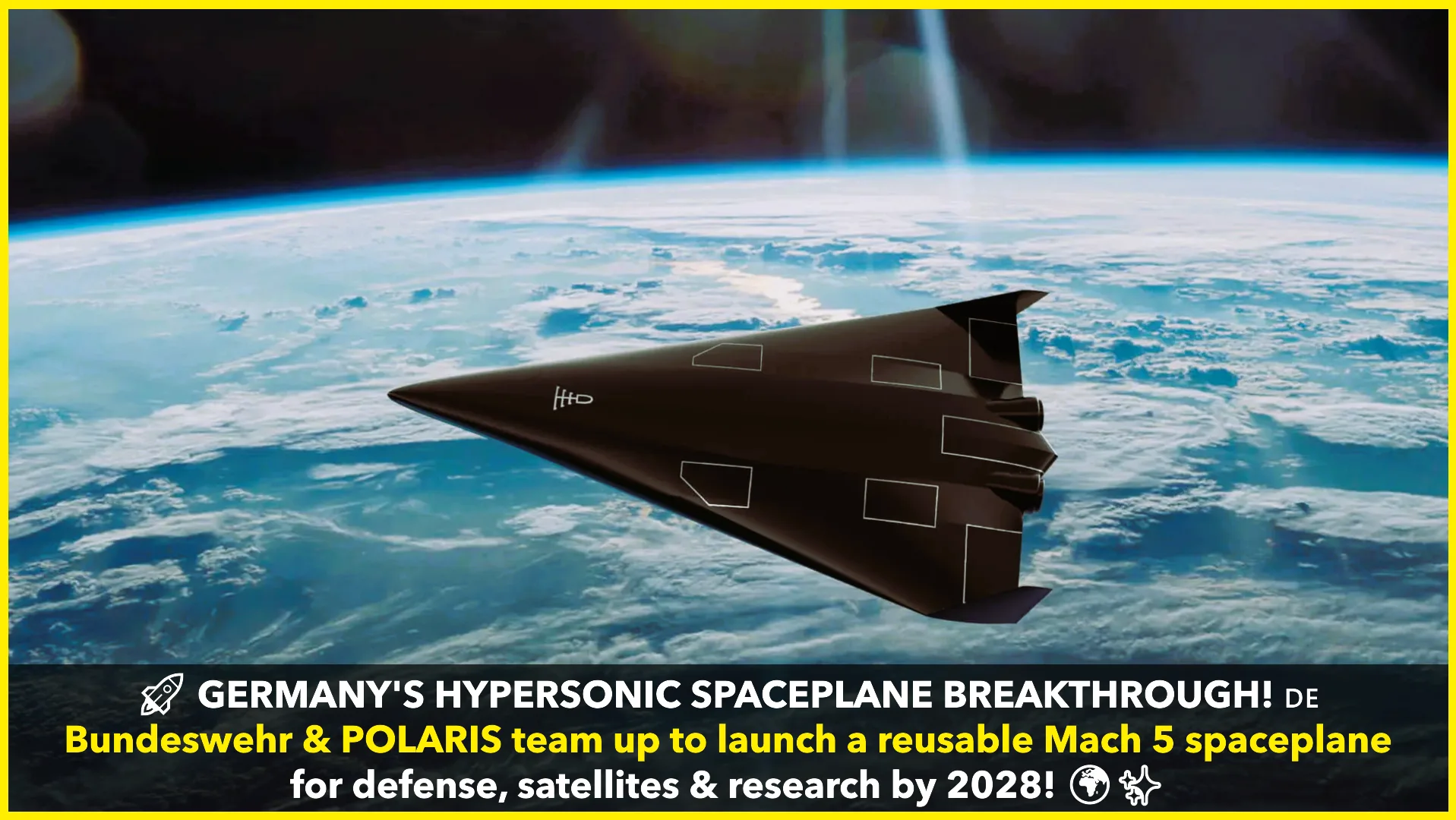 Germany’s Bundeswehr Partners with POLARIS for Cutting-Edge Hypersonic Spaceplane