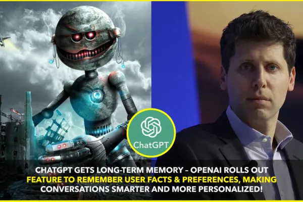 OpenAI Rolls Out Long-Term Memory for ChatGPT, Promising Smarter and More Personalized Conversations OpenAI Rolls Out Long-Term Memory for ChatGPT, Promising Smarter and More Personalized Conversations
