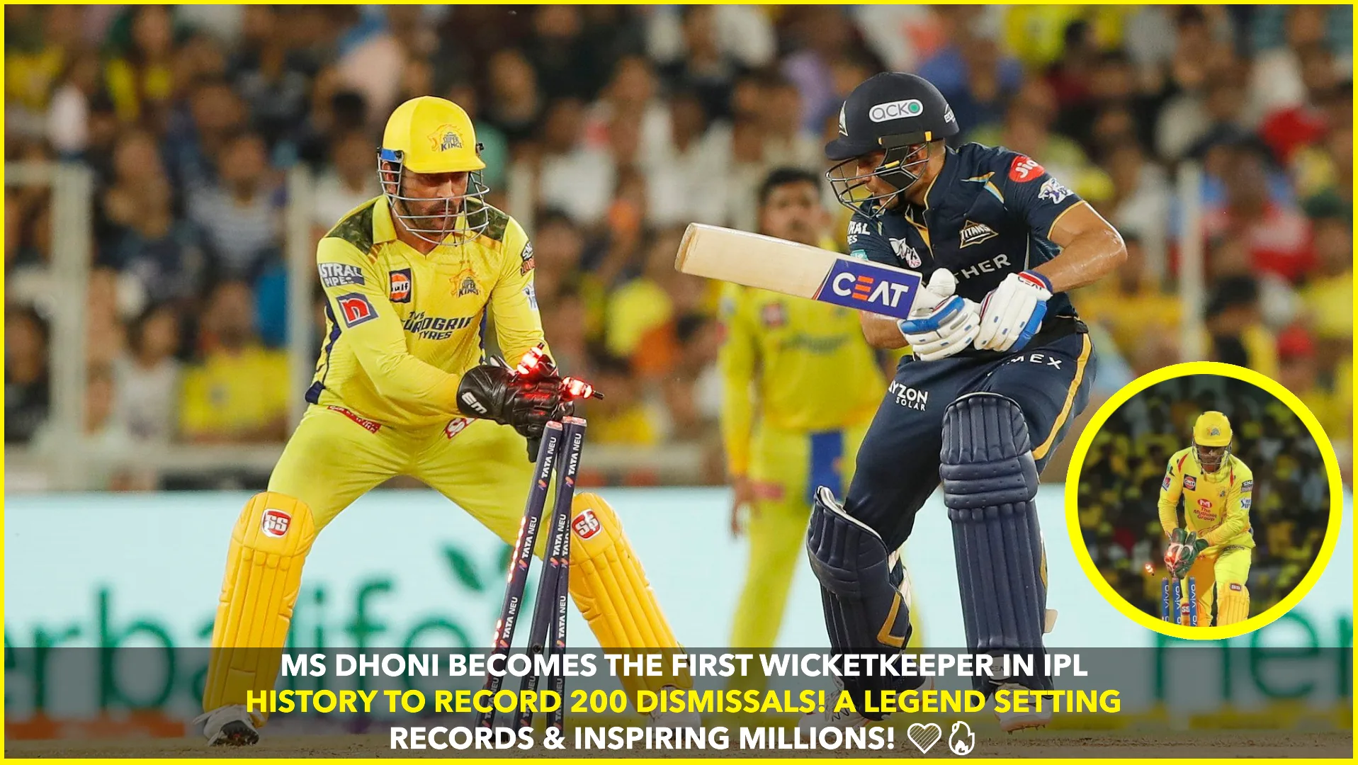 MS Dhoni Creates History: First Wicketkeeper to Record 200 Dismissals in IPL