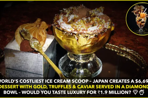 World’s Most Expensive Ice Cream Scoop: A $6,696 Indulgence from Japan World's Most Expensive Ice Cream Scoop: A $6,696 Indulgence from Japan