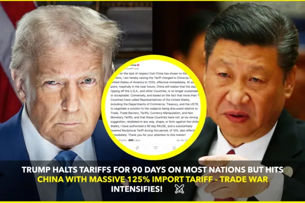 Trump Suspends Tariffs for 90 Days, Slaps 125% Tariff on Chinese Imports