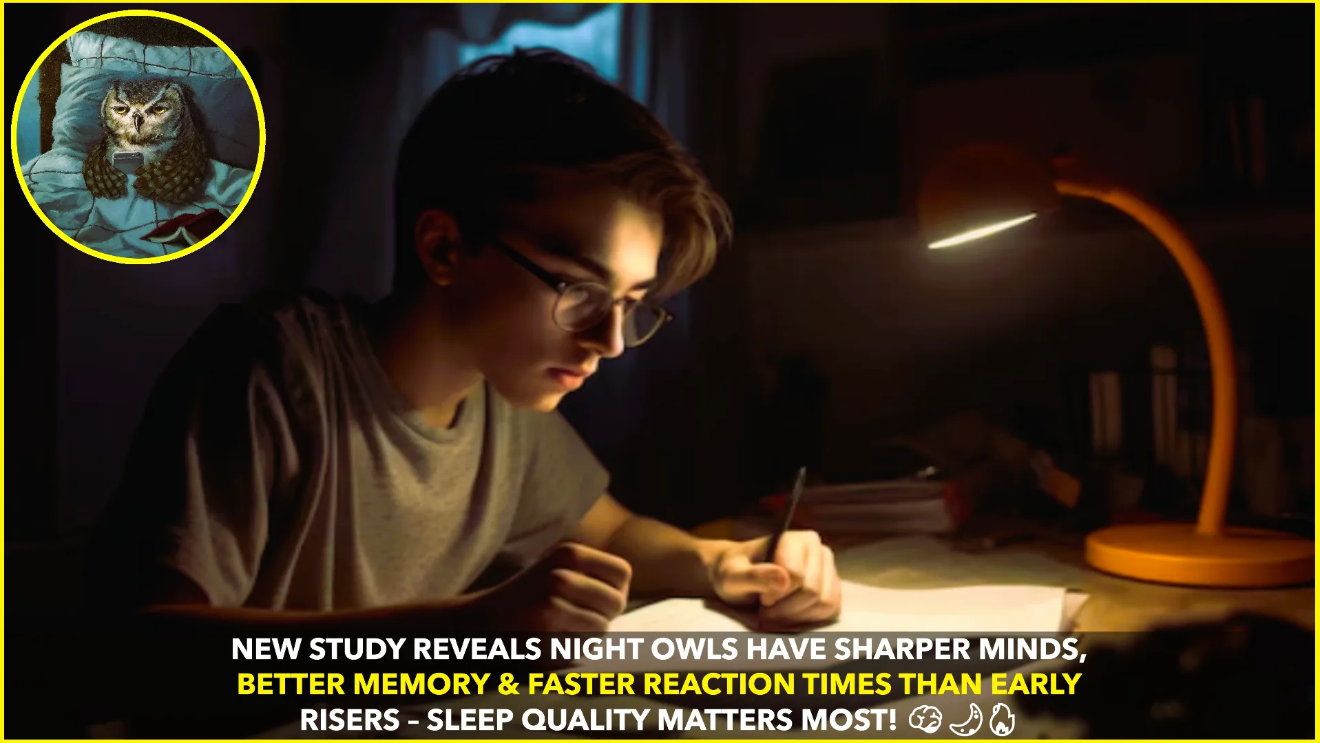 Night Owls Smarter Than Early Risers, Finds Imperial College London Study