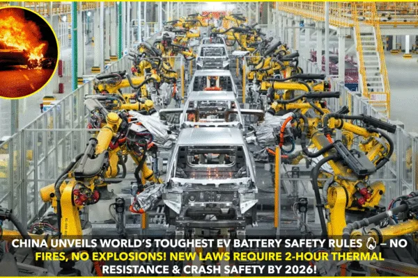 China Sets Global Benchmark with Stricter EV Battery Safety Rules, Effective from July 2026 China Sets Global Benchmark with Stricter EV Battery Safety Rules, Effective from July 2026