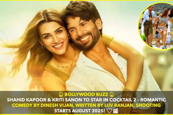 Cocktail 2 Is Brewing: Shahid Kapoor, Kriti Sanon to Headline Romantic Comedy from Dinesh Vijan, Written by Luv Ranjan and Directed by Homi Adajania Cocktail 2 Is Brewing: Shahid Kapoor, Kriti Sanon to Headline Romantic Comedy from Dinesh Vijan, Written by Luv Ranjan and Directed by Homi Adajania