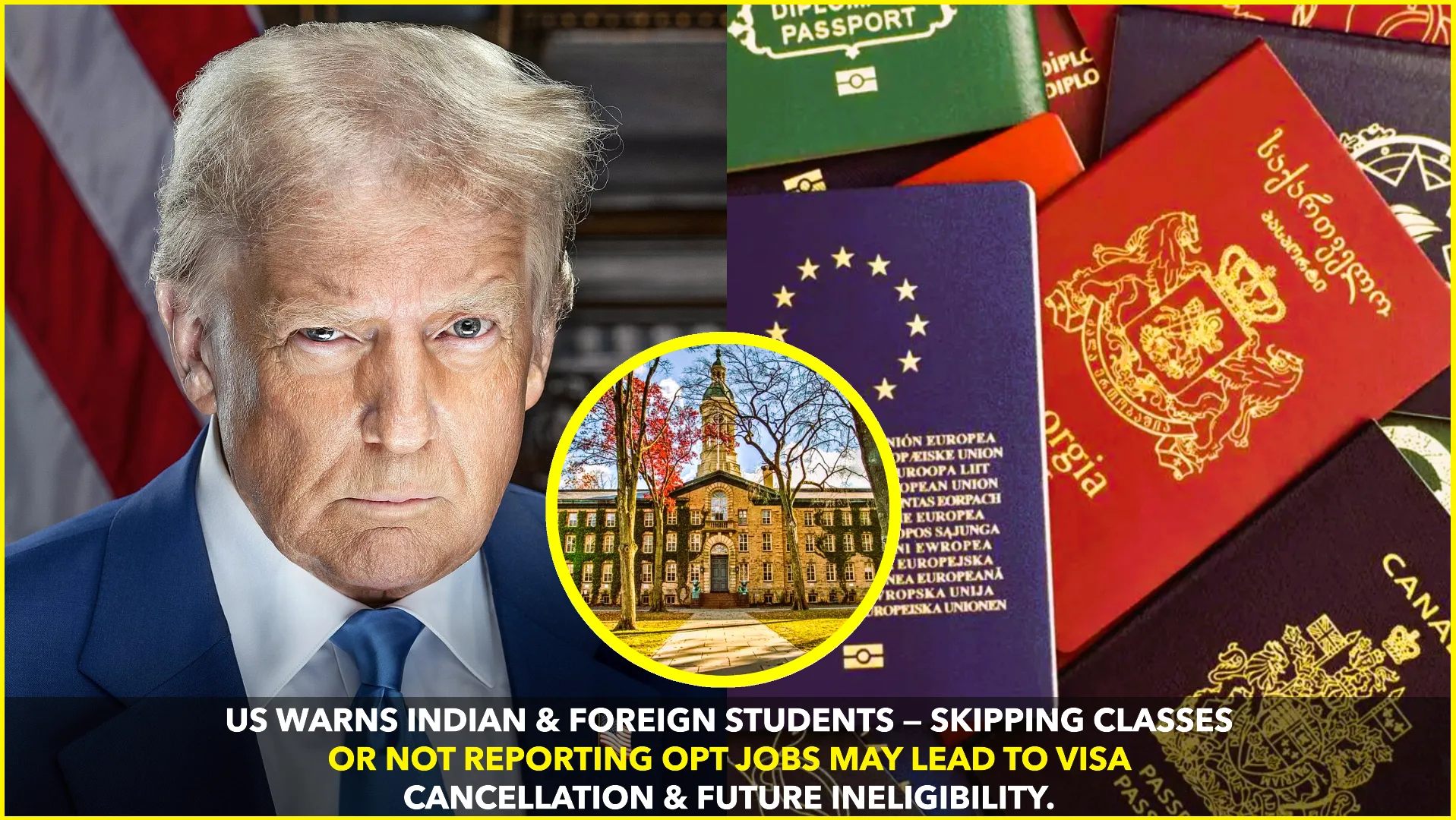 US Issues Stern Warning to Indian and International Students Over Visa Compliance