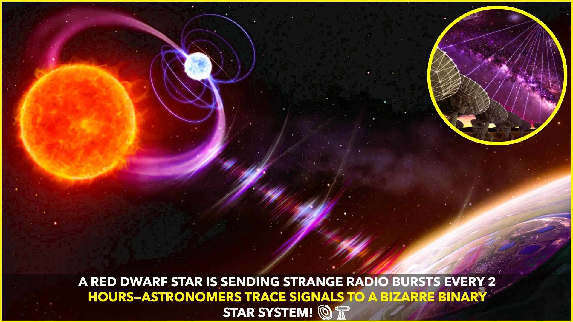 Red Dwarf Emits Mysterious Radio Bursts Every 2 Hours