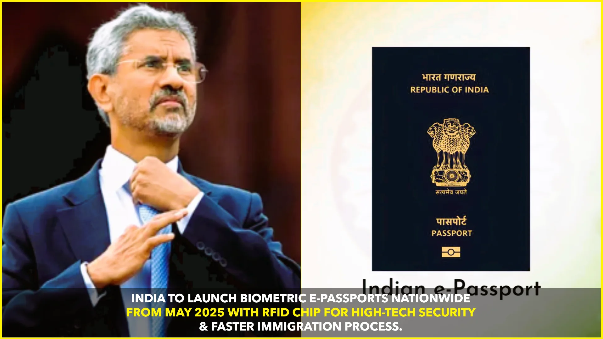 India to Launch Chip-Based Biometric E-Passports Nationwide from May 2025