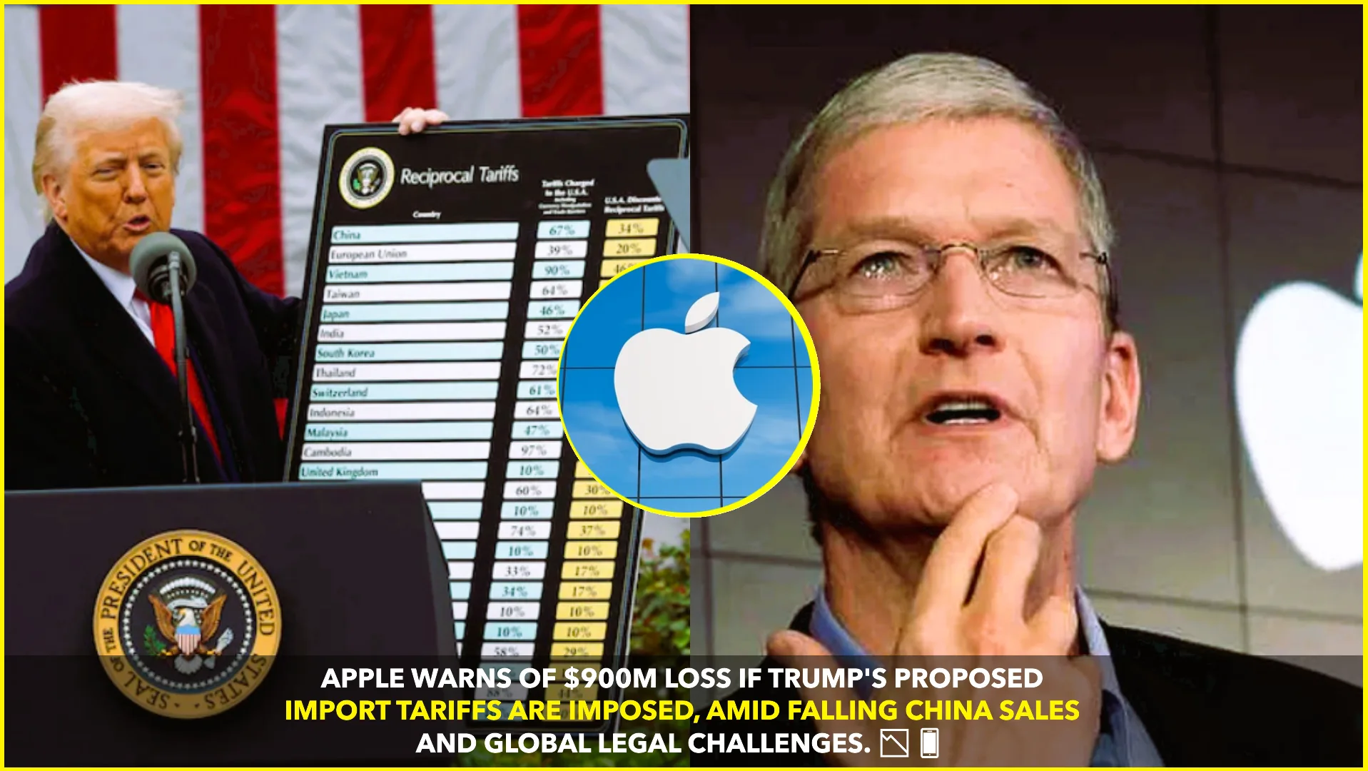 Apple Warns of $900 Million Hit if Trump’s Proposed Tariffs Take Effect