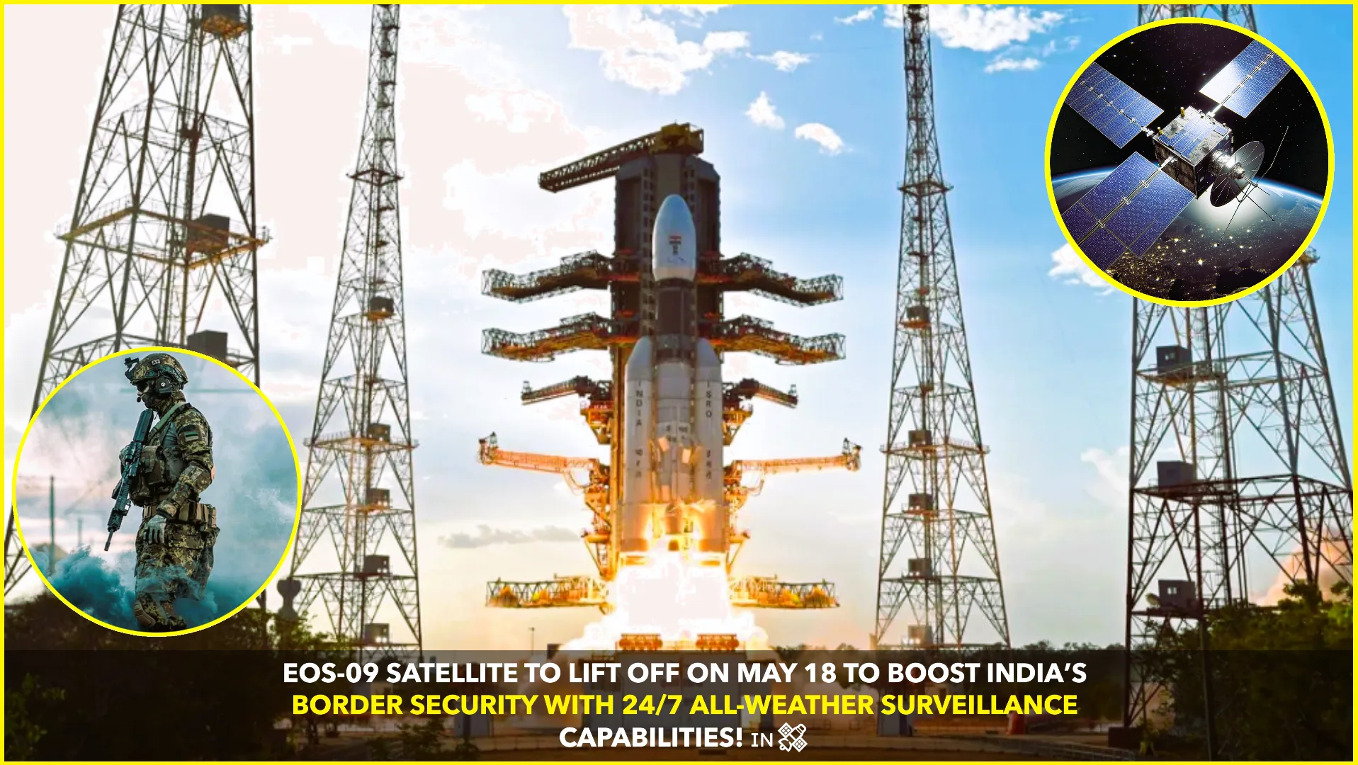 ISRO to Launch Earth-Watching Satellite EOS-09 on May 18 to Strengthen Border Security