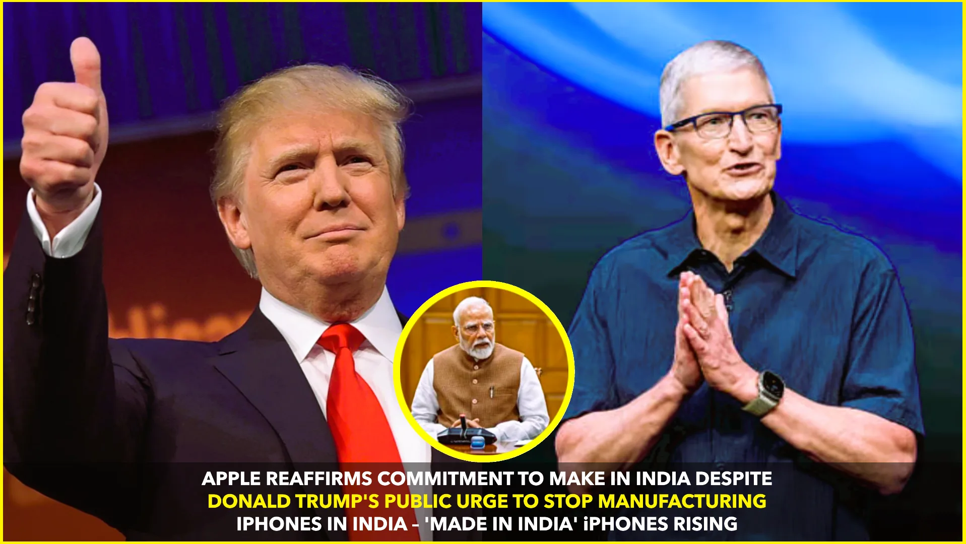 Apple Reaffirms Commitment to India Amid Trump’s Remarks on Manufacturing Shift