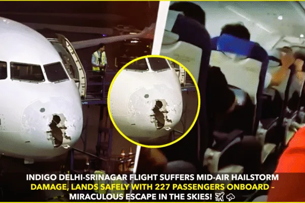 IndiGo Delhi-Srinagar Flight Hit by Hailstorm, Lands Safe IndiGo Delhi-Srinagar Flight Hit by Hailstorm, Lands Safe
