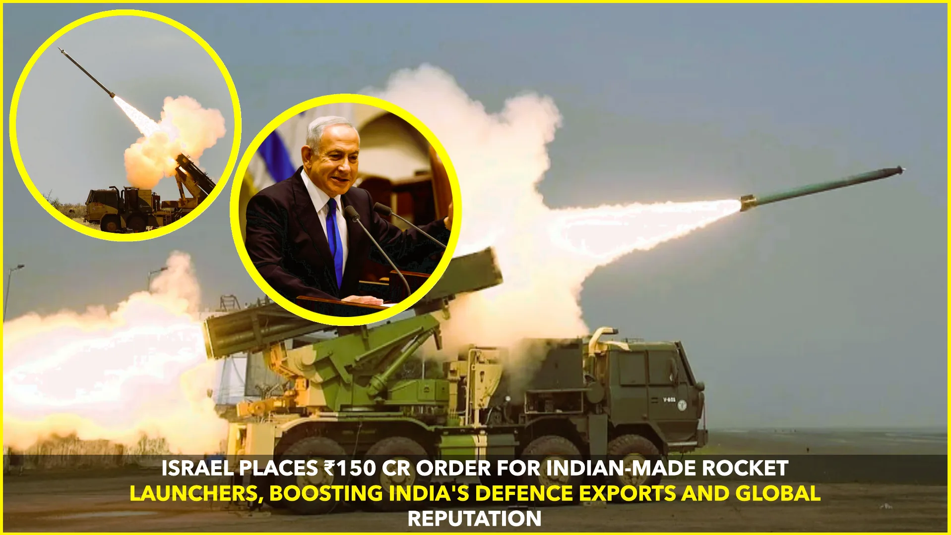 Israeli Firm Places ₹150 Crore Order for Rocket Launchers from Indian Defence Company