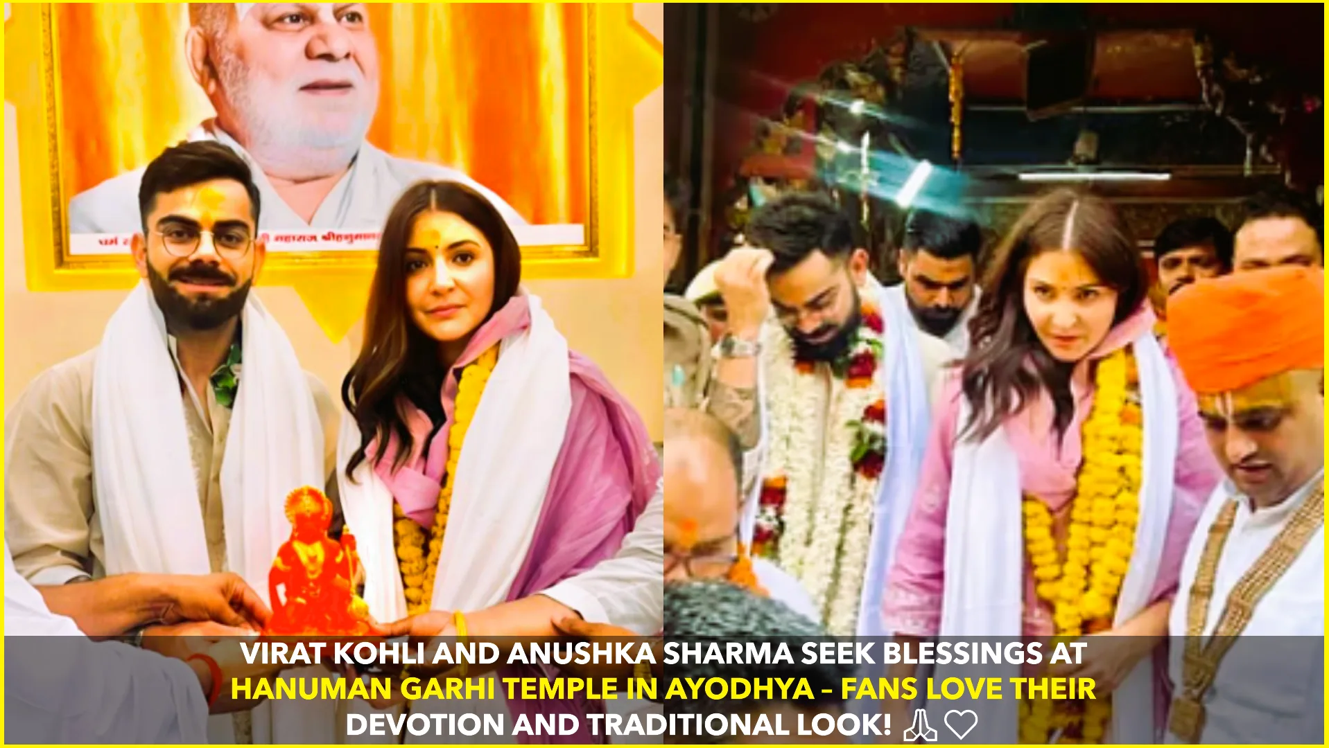 Virat & Anushka Visit Hanuman Garhi Temple in Ayodhya