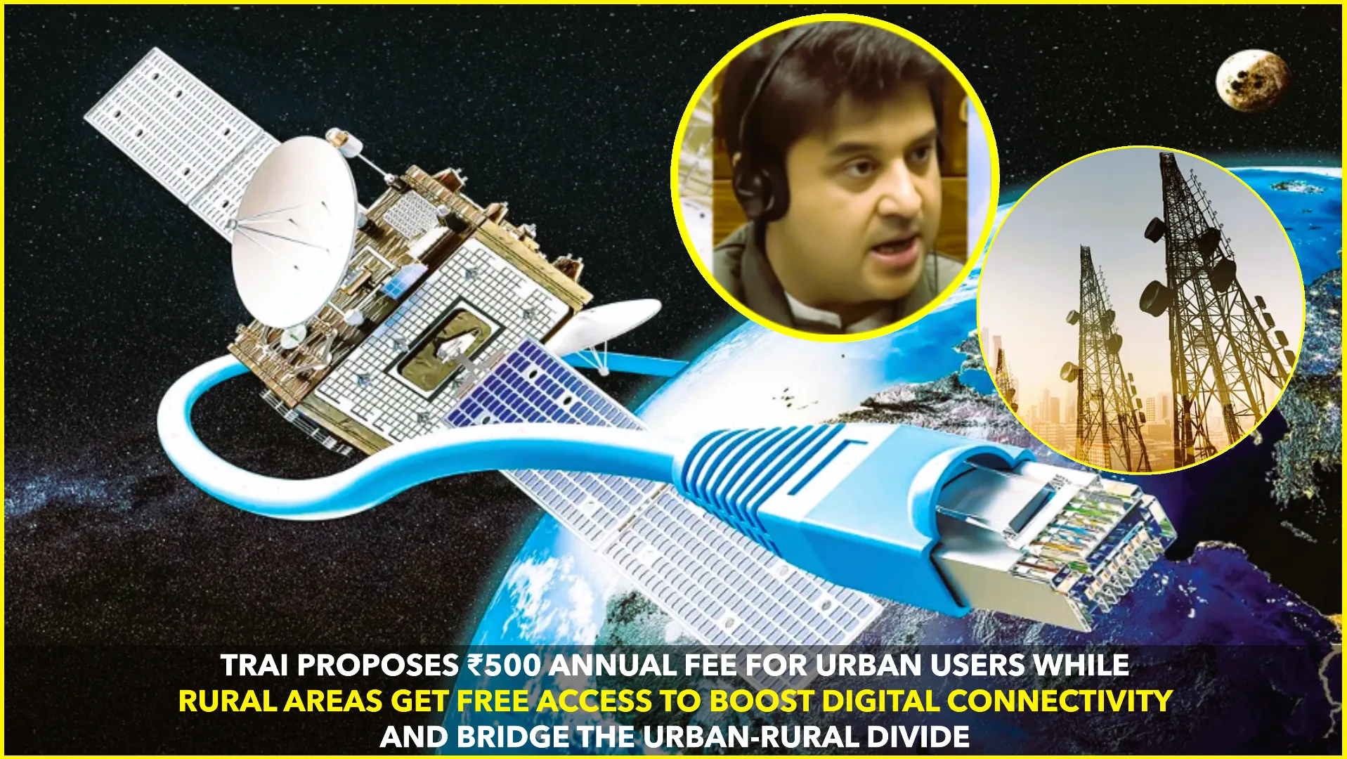 TRAI Proposes ₹500 Annual Fee for Urban Satellite Internet Users to Promote Rural Connectivity