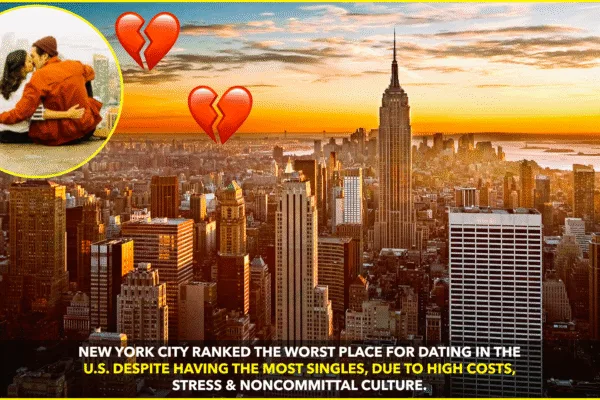 New York City Ranked Worst U.S. City for Dating in New Study New York City Ranked Worst U.S. City for Dating in New Study