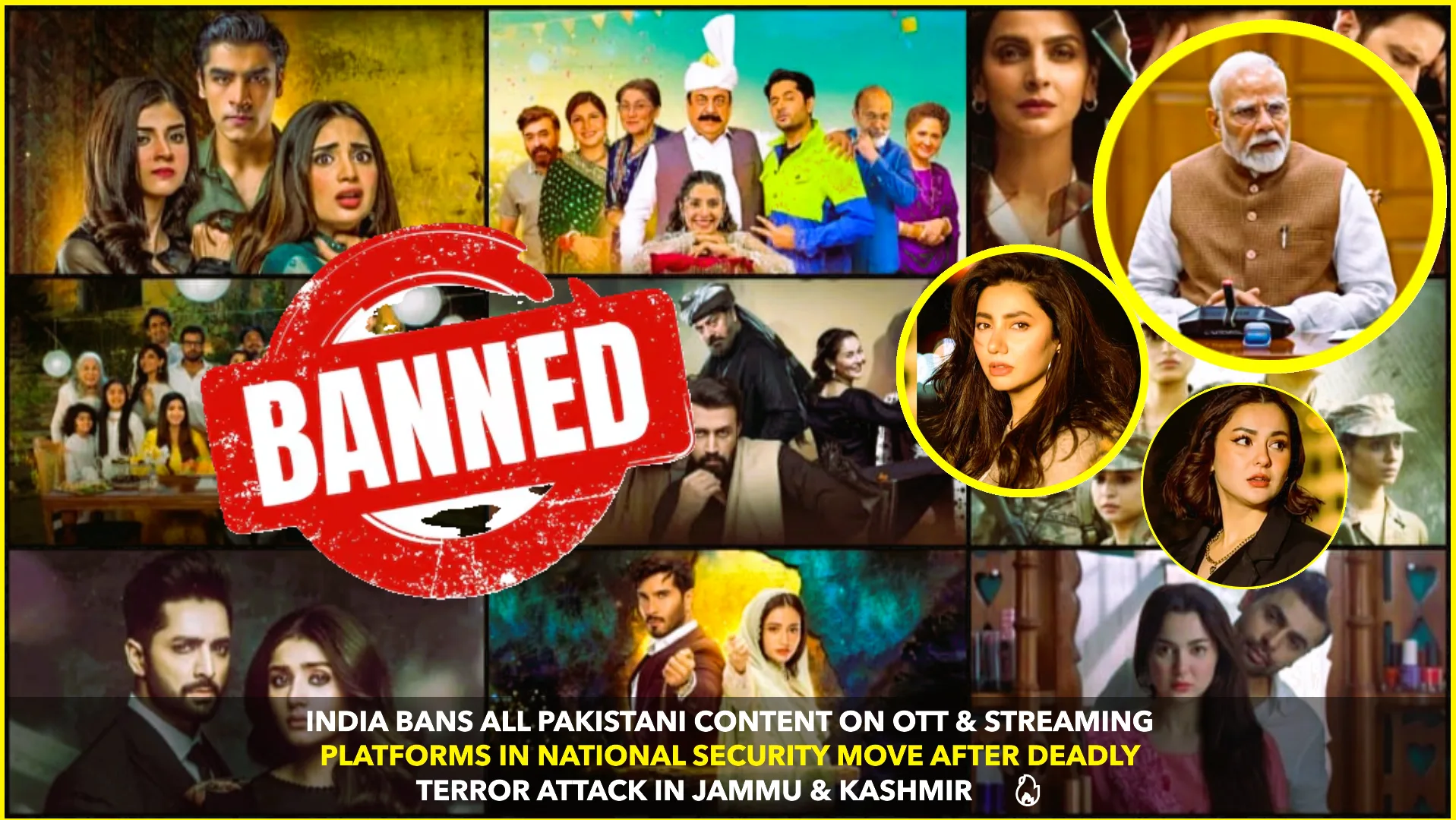 India Bans All Pakistani Content on OTT Platforms Citing National Security Concerns