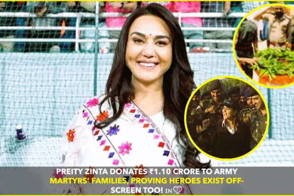 Preity Zinta Donates ₹1.10 Crore to Army Widows and Children, Winning Hearts Yet Again Preity Zinta Donates ₹1.10 Crore to Army Widows and Children, Winning Hearts Yet Again