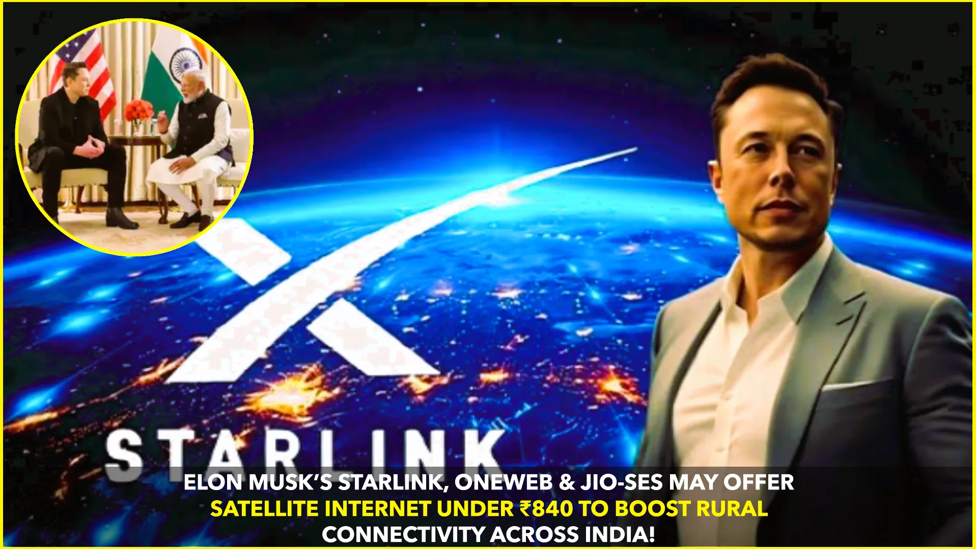 Starlink, Rivals to Launch Satellite Internet in India