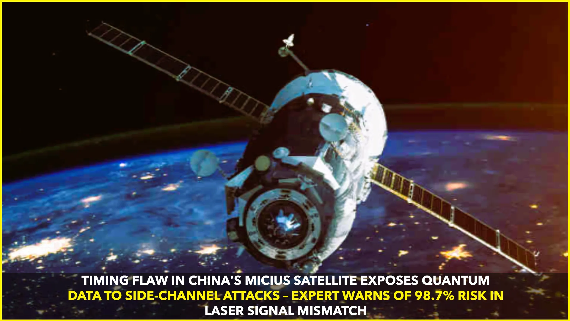 Timing Flaw in China's Micius Quantum Satellite Exposes Side-Channel Vulnerability