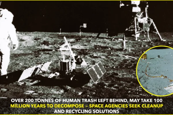 Humans Have Left Over 200 Tonnes of Trash on the Moon, Scientists Warn It May Take 100 Million Years to Break Down Humans Have Left Over 200 Tonnes of Trash on the Moon, Scientists Warn It May Take 100 Million Years to Break Down