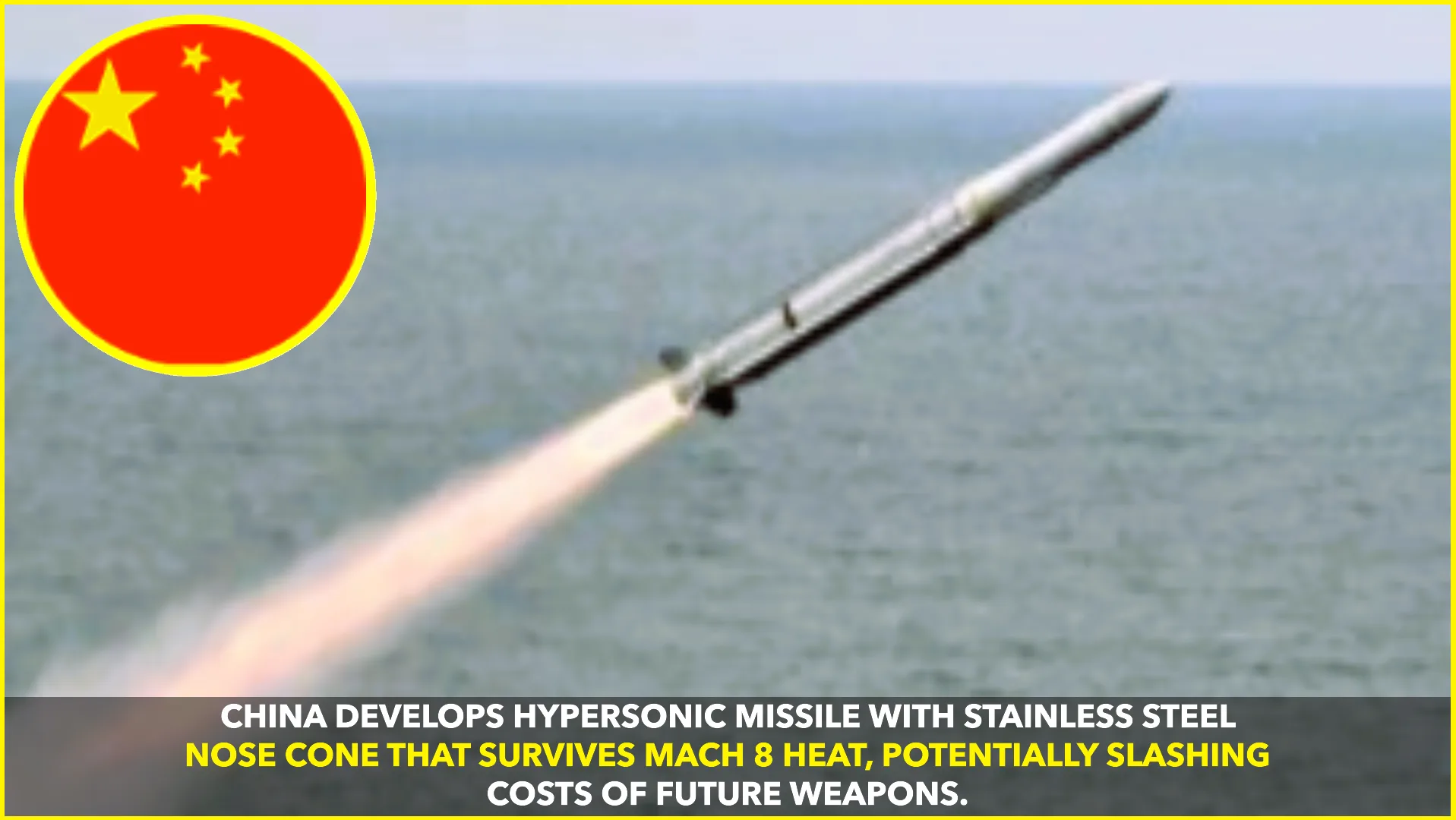 China Breaks New Ground in Hypersonic Tech With Stainless Steel Nose Cone Innovation