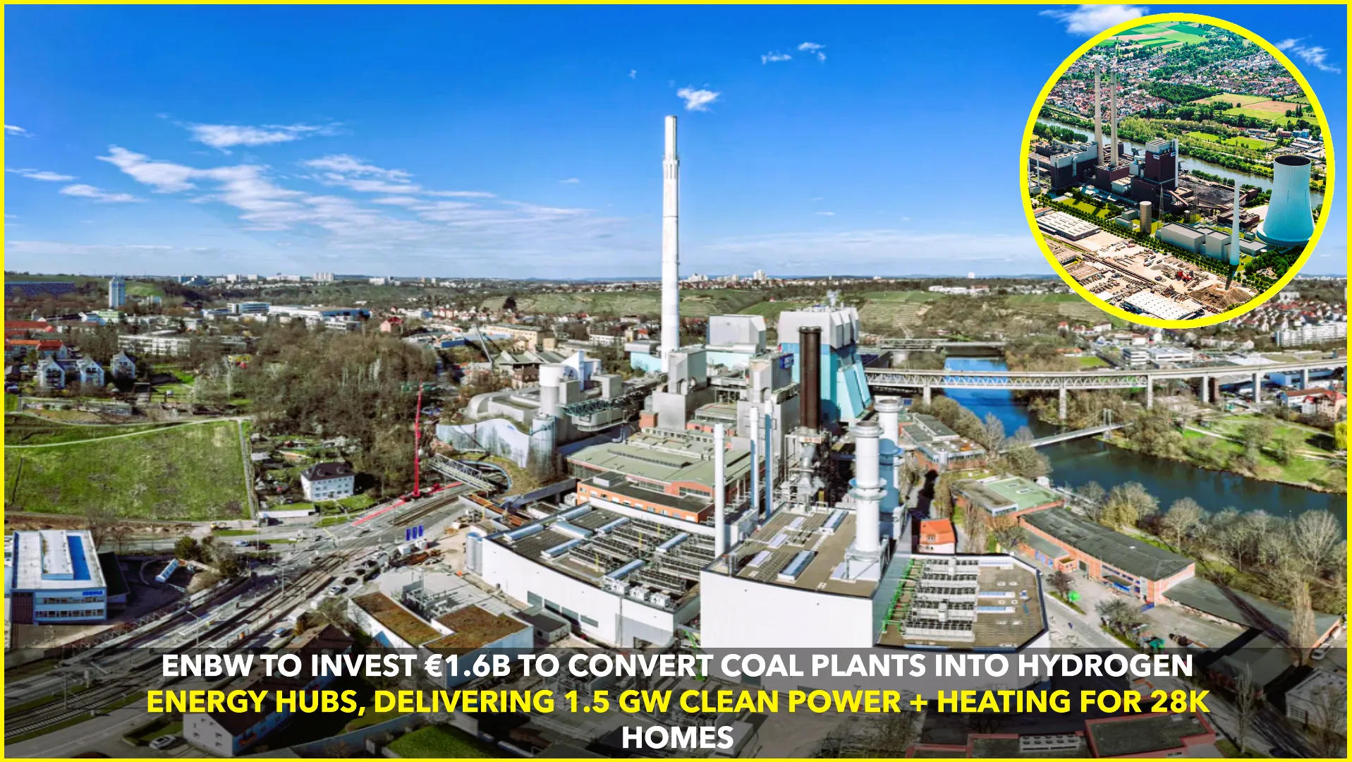 EnBW to Invest €1.6 Billion to Convert Coal Plants to Hydrogen-Ready Facilities in Germany