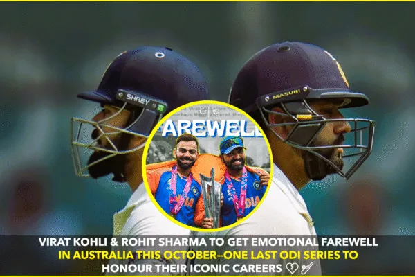 Farewell Ceremony for Virat Kohli & Rohit Sharma ❤️ Two Legends. One Last Goodbye Farewell Ceremony for Virat Kohli & Rohit Sharma ❤️ Two Legends. One Last Goodbye