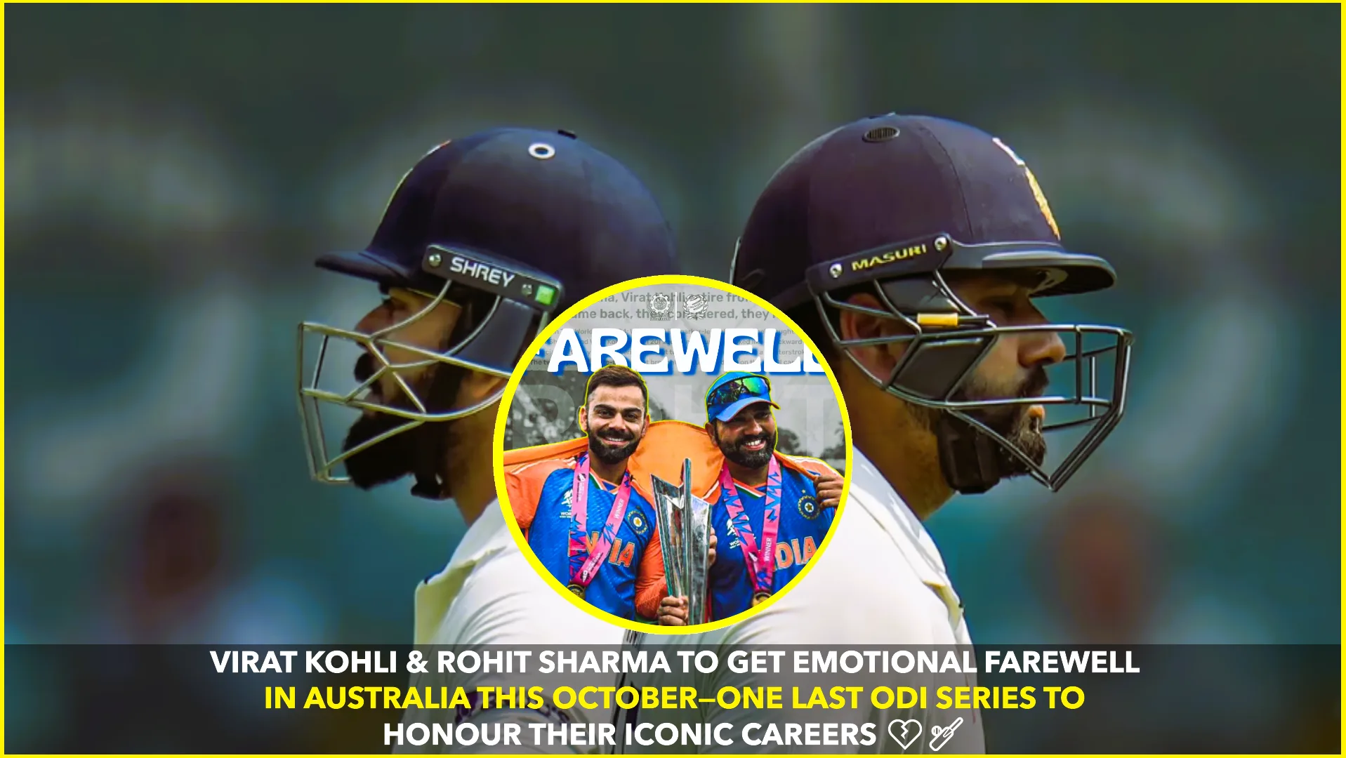 Farewell Ceremony for Virat Kohli & Rohit Sharma ❤️ Two Legends. One Last Goodbye