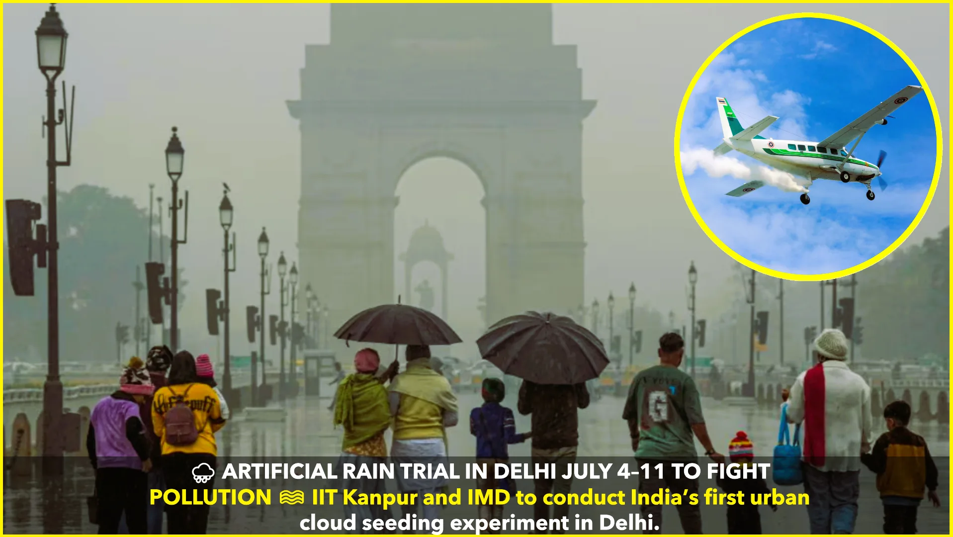 Delhi to Witness First-Ever Cloud Seeding Trial to Tackle Air Pollution