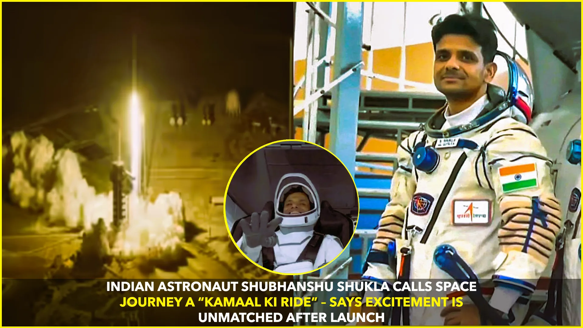 Group Captain Shubhanshu Shukla Describes Gaganyaan Launch as a "Kamaal Ki Ride"